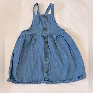 Cat & Jack Blue Denim Overall Dress.